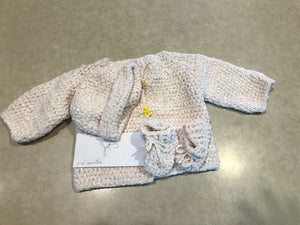 Handmade Large Newborn Sweater 3 Pc Sets