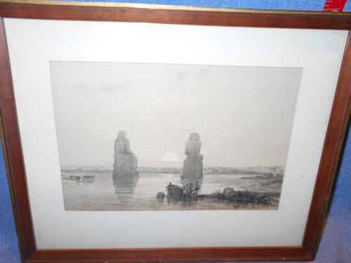 Vintage Hand Etched Picture 