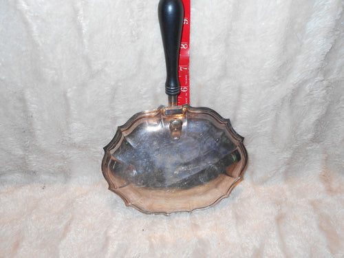 Vintage Silver/Silverplate & Wood Butler's Ashtray 2 (655)