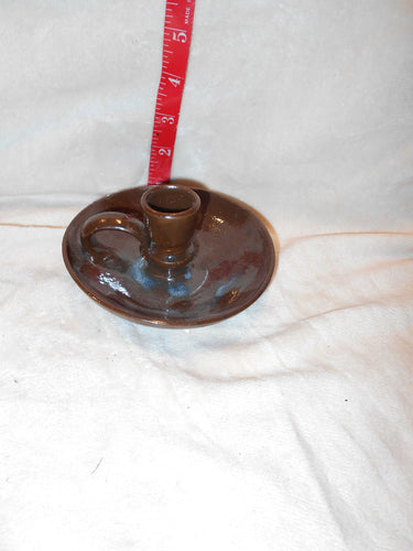 Vintage Pottery Finger-held Candle Holder Bolick (66)