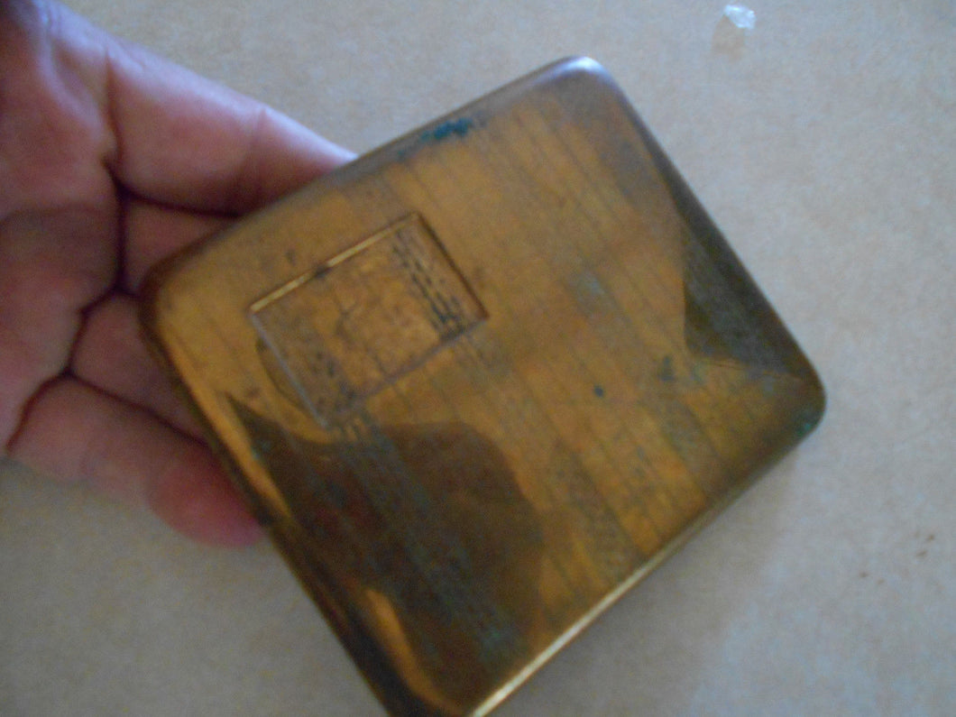 Vintage Brass Cigarette Case (511)