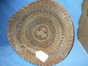 Vintage Wrapped Grass Basket (14) #14e