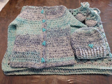 Handmade Infant 3-6 Month Blue 3 Pc Set