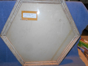 Antique Wooden Hexagonal Frame With Glass Face (8)