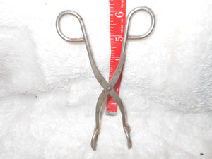 Vintage Heavy Metal Kitchen Tongs (636)