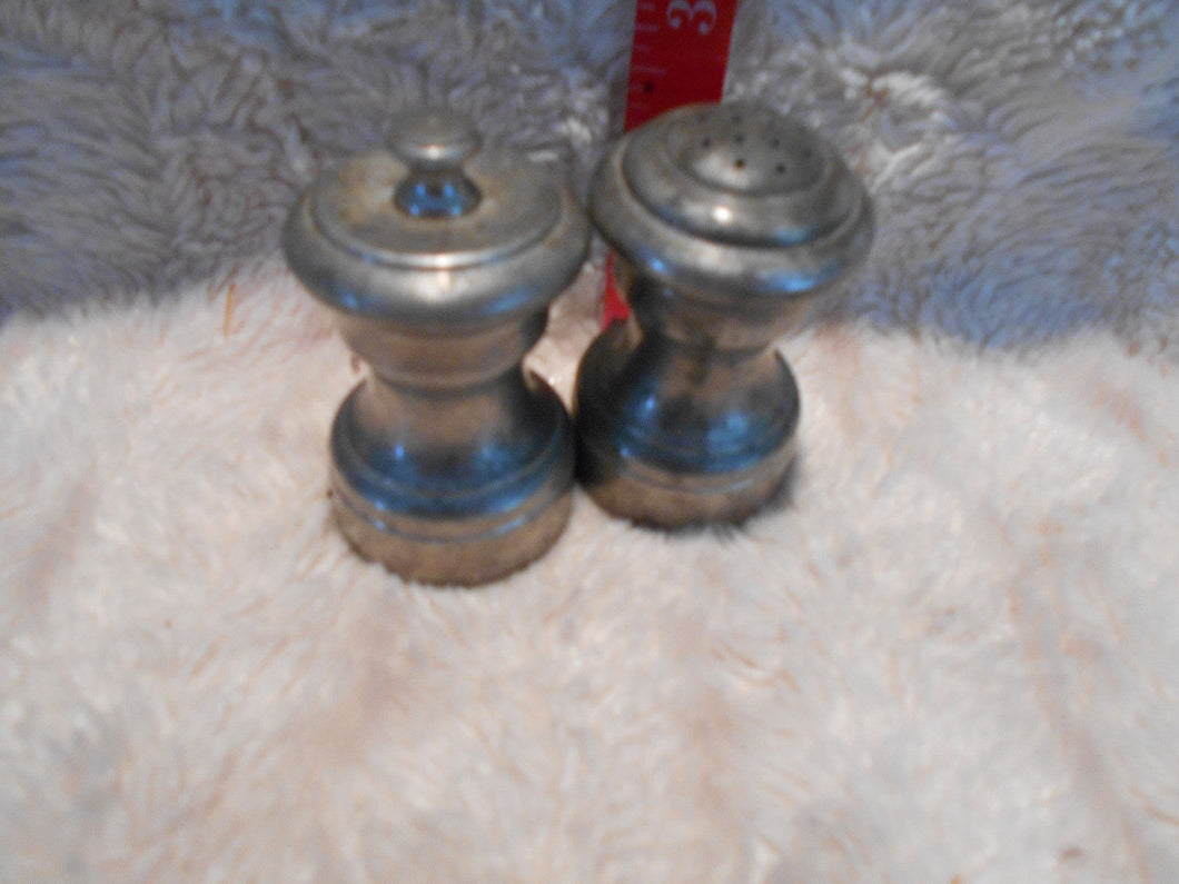 Vintage Pewter Salt & Pepper Shaker Italian (6)