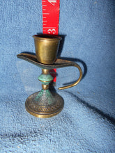 Vintage  Small Brass Aladdin, Lamp-like Candle Holder (54a)