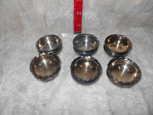 Vintage 6 Quad-plate Salt Dishes (4)