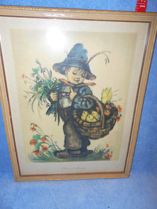 Vintage Hummel "Voices of Spring" Framed Picture (541)