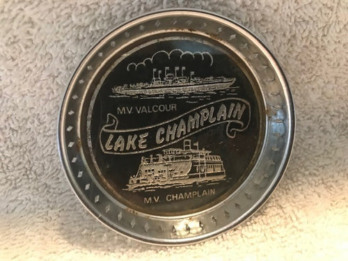 Old Metal Lake Champlain Coaster  #1053