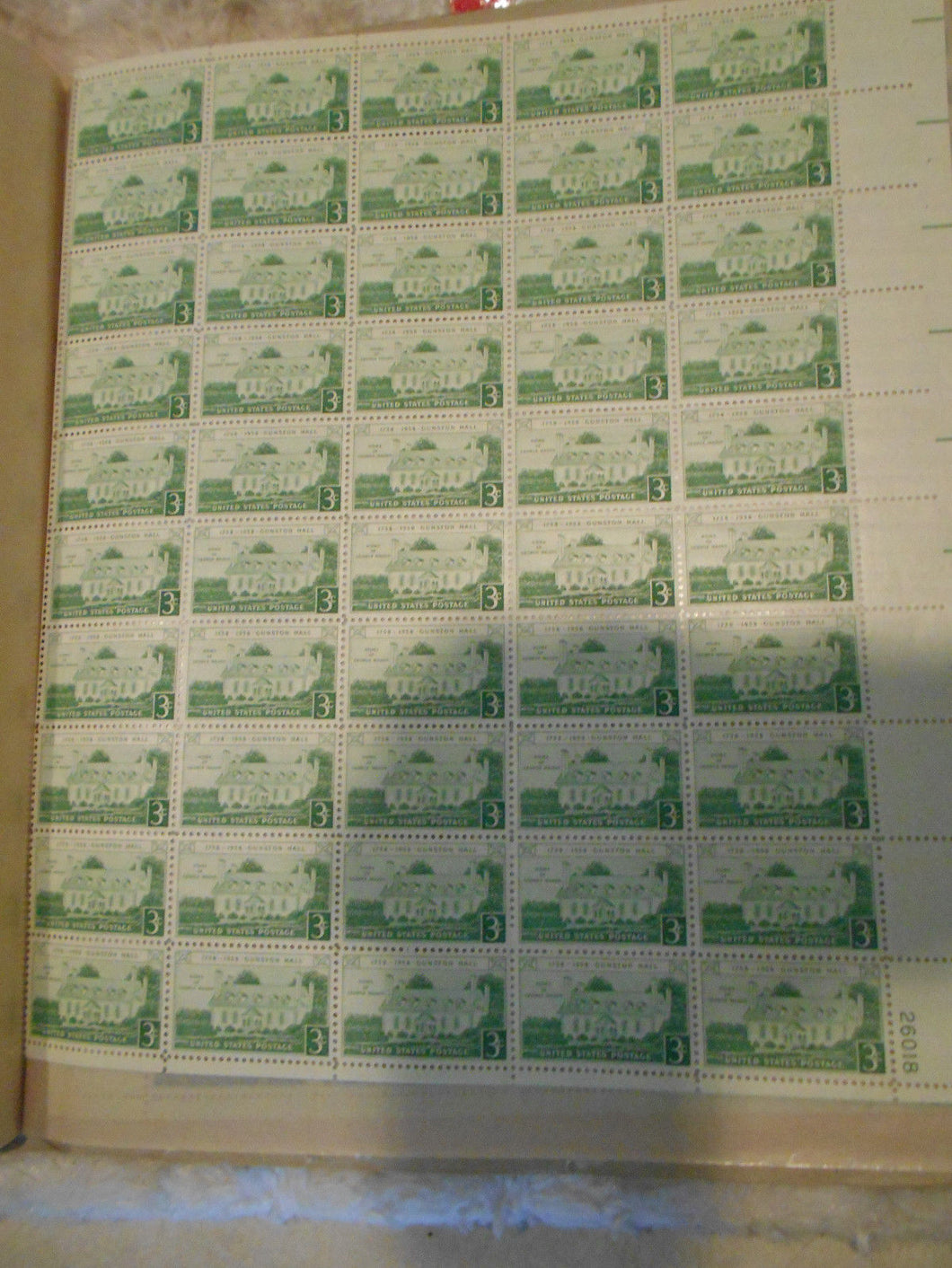 1108 Gunston Hall Stamp Sheet (#4)