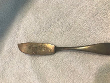 Vintage Silver/Silverplate Etched Butter Knife  #1069