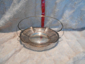 Vintage Silver/Silverplate Handled Tray (54)