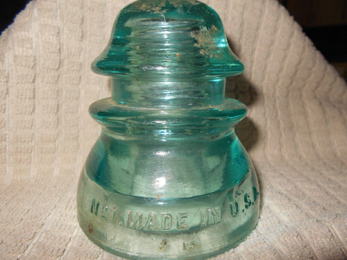 Vintage Aqua Insulator Whitall (707)