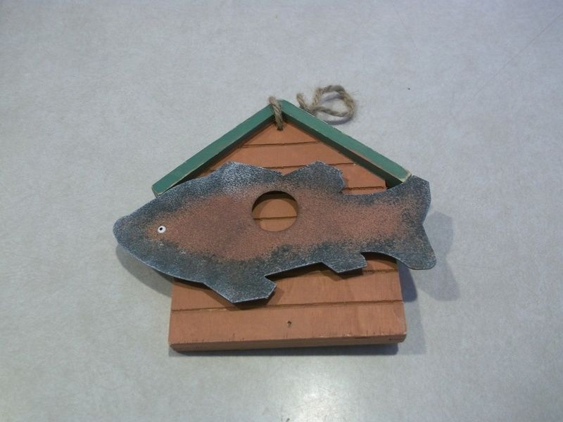 Wooden Fishing Wall Hanging (#7)