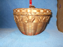 Vintage Woven Lidded Eastern Woodland Basket (4) #4