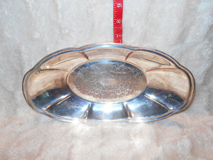 Vintage (43) Silver-On-Copper, Oval Tray 12 1/4" L, N. S. Co.