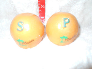 Vintage Ceramic Florida Orange Salt & Pepper Shakers (463)