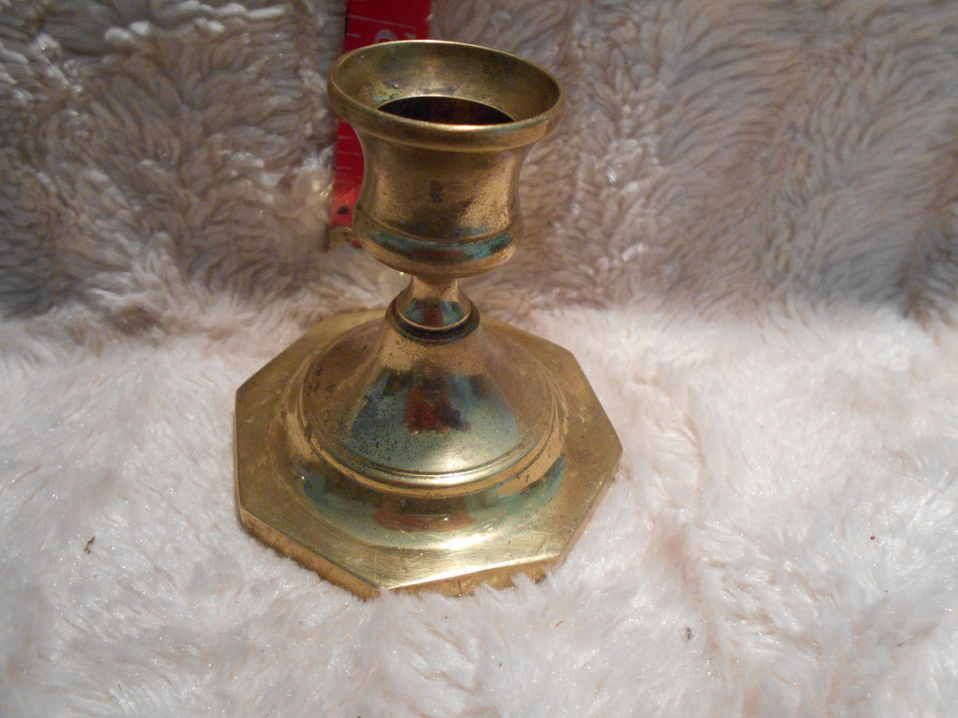 Vintage  Brass Candleholder 2 3/4