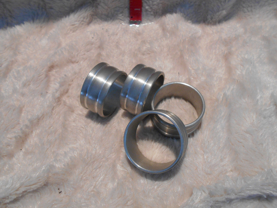 Vintage Set of 4 Pewter Napkin Rings (638)