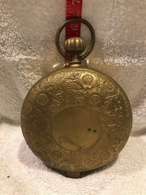 Vintage Brass Pocket Watch Shaped Trinket Box (#476)