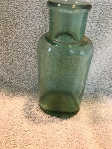 Vintage Light Greenish Blown Glass Bottle #803