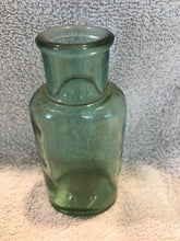 Vintage Light Greenish Blown Glass Bottle #803