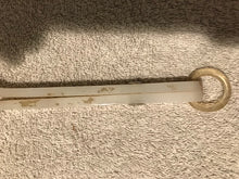 Vintage White Plastic Hand Mirror (501)
