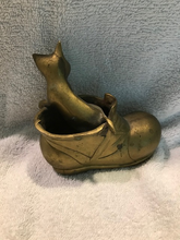 Vintage Brass Cat In Boot Figure (1)