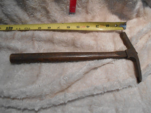 Vintage Cast Iron/Iron and Wooden-Handled (?)Finishing Hammer (11)