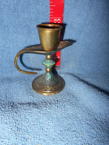 Vintage  Small Brass Aladdin, Lamp-like Candle Holder (54a)