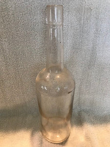 Vintage Clear Beverage Bottle  #829