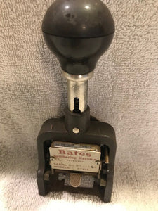 Vintage Bates Numbering Machine  #1002