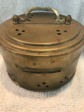 Vintage Brass Handled Cricket Box  #851