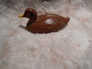 Vintage  Cast Iron Painted Duck Figure #115