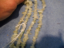Vintage Green Tinted Rough Cut Stone Necklace #12