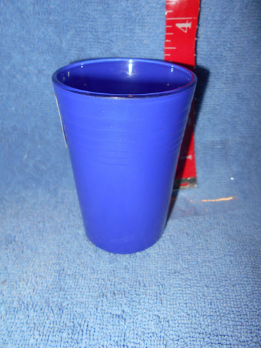 Vintage  Blue Glass Toothpick Holder 3 1/2