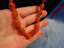 Vintage Carnelian Necklace & Earring Set #18