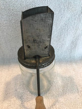 Vintage Metal Crank-handled & Glass Chopper  #1089