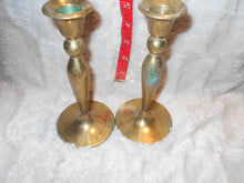 Vintage  Pair of Brass Candleholder 6 1/4" (21)