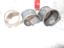 Vintage  Set of 3 Pewter Napkin Rings (622)