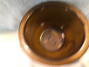 Antique Yellowish Brown Crock #1157