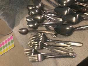 Old Large Lot of Silverware  #1049