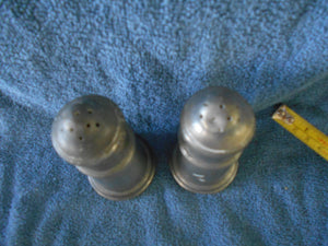 Vintage Salt & Pepper Shakers Pewter (10)