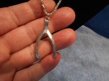 Vintage Silver/Silverplate Wishbone Necklace #4