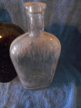 3 Vintage Flask, Heart-Shaped Bottles (118)