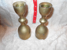 Vintage Pair of Brass Candleholders 6" (18)