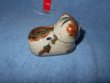 Vintage  Hand-Painted Mexican Mustached Bearded Pottery Cat #112