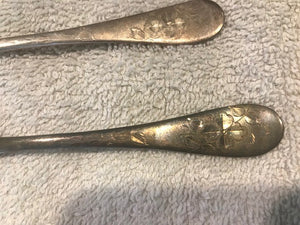 Vintage Set of Crown Guild W. L. Peterson Spoons  #1063