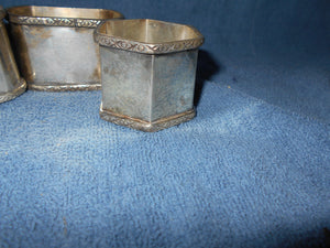 Vintage Silver/Silver Plate Napkin Rings India (633)